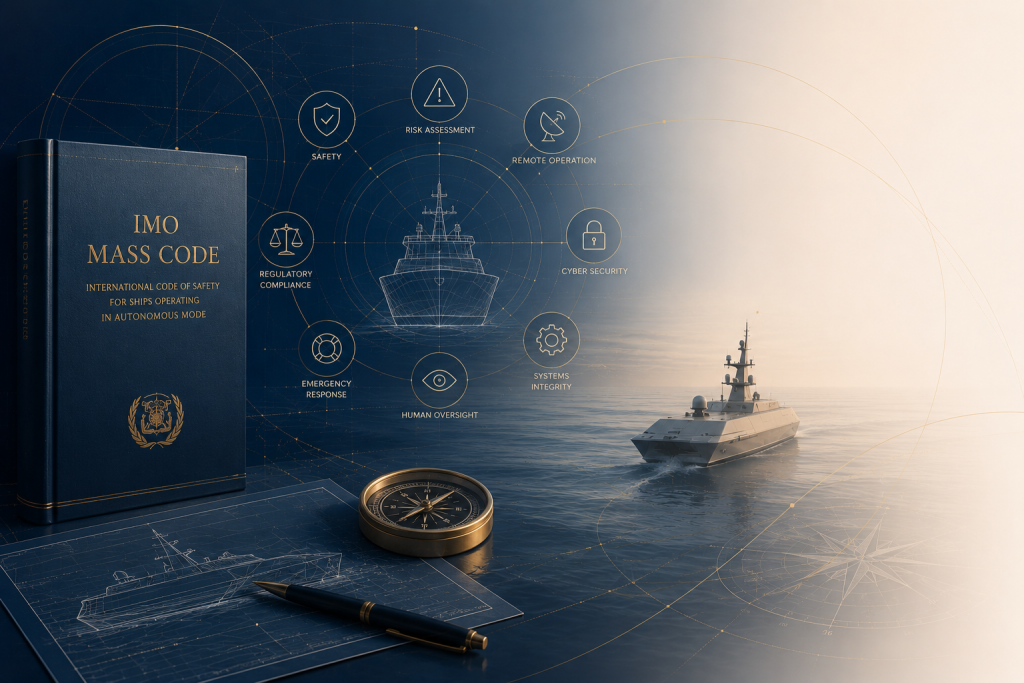 The IMO MASS code is voluntary but intended to guide the safe operation of autonomous ships