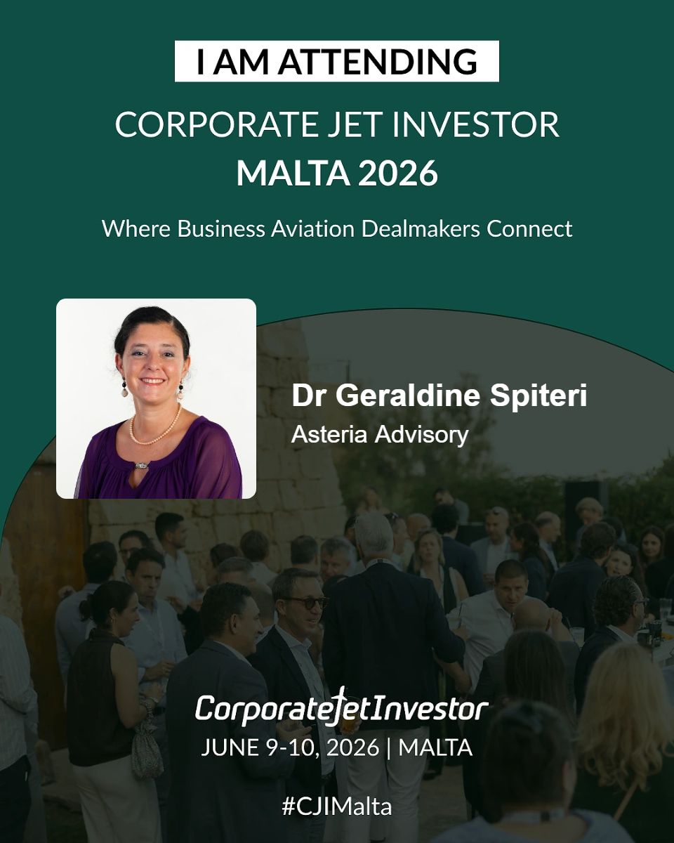 Asteria Advisory to Attend Corporate Jet Investor Malta 2026